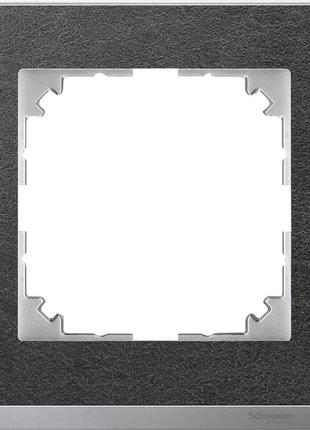 Рамка 1-постова merten m-pure камінь-алюміній mtn4010-3669