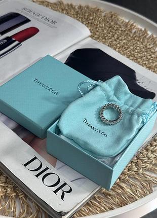 Люксова біжутерія каблучка розмір 6 в стилі tiffany