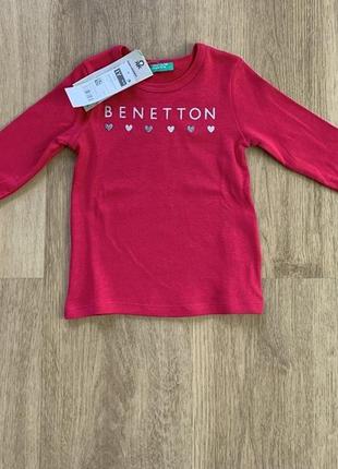 Новый лонгслив benetton 1-2 года