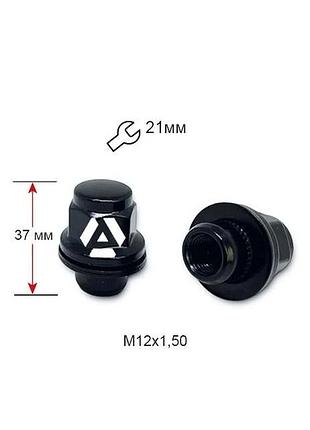 Гайка колісна a723845 ba m12х1, 5х37мм прессшайба (toyota) закрита чорна матова ключ 21