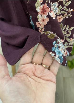 Блузка блуза натуральная ткань вискоза ,свободный крой р 50 бренд "f&f"7 фото