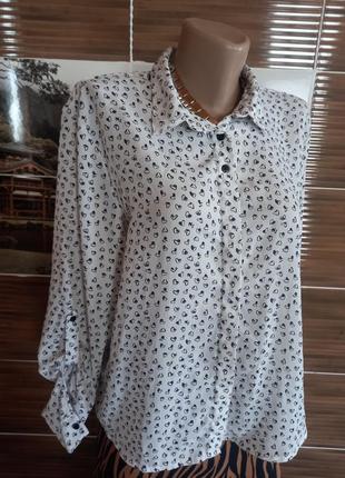 Милая блузка оверсайз в сердечках fb sister