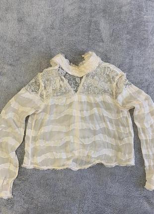 Сорочка блузка шовкова жіноча h&m