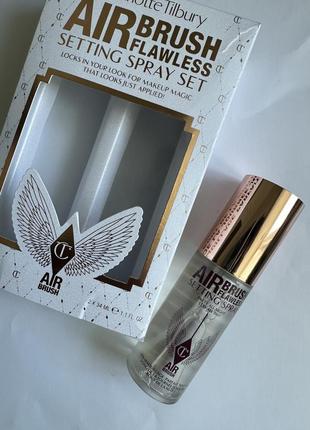 Charlotte tilbury airbrush flawless travel setting spray 34ml фіксатор для макіяжу