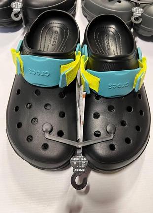 Crocs all-terrain clog 206340-0c4 крокси оригінальні чоловічі тапки шльопанці резинові сан...