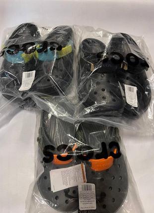 Crocs all-terrain clog 206340-0c4 крокси оригінальні чоловічі тапки шльопанці резинові сан...