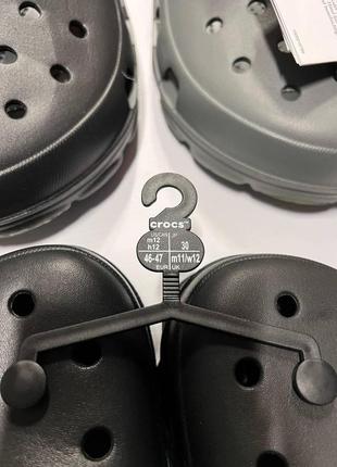 Crocs all-terrain clog 206340-0c4 крокси оригінальні чоловічі тапки шльопанці резинові сан...