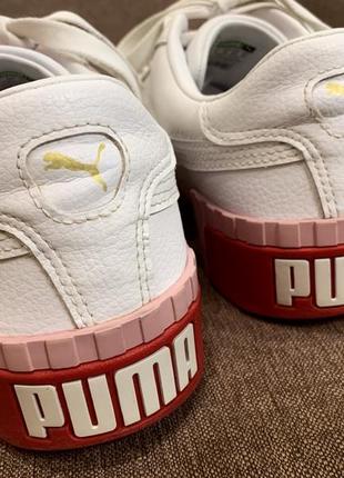 Оригінальні шкіряні кросівки, кеди puma cali3 фото