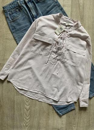 Рубашка, блузка, блуза, рубашка со шнуровкой, блузка свободного кроя