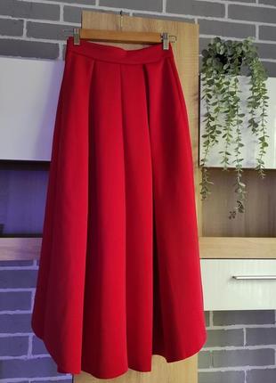 Asos длинная юбка, вечерняя юбка макси, коктейль на красную праздничную5 фото
