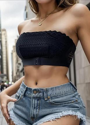 Топ з квітковим мереживом