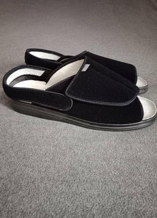 Босоніжки діабетичні на широку ногу на липучках