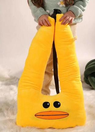 Мягкая игрушка malloory home цыпленок подушка 3в1 с пледом