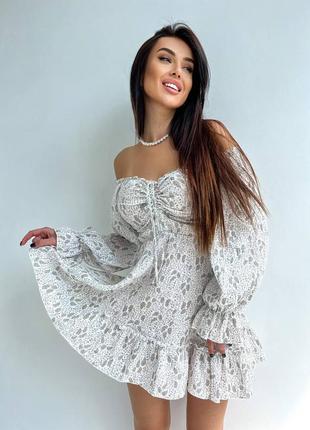 Муслінова сукня міні