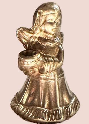 Девочка-ангел, подсвечник, бронза
