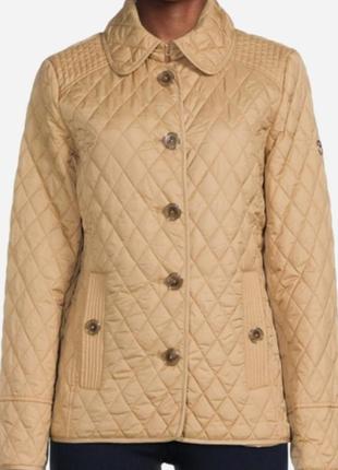 Бежева стегна куртка пог 50 см