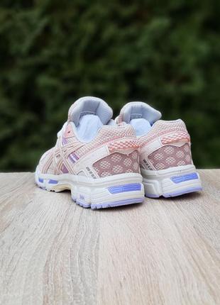 Жіночі текстильні кросівки asics gel kahana 8 white pink асікс гель кохана3 фото