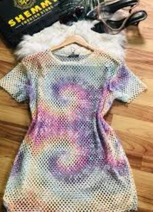 Прозрачный топ сеточка р.36