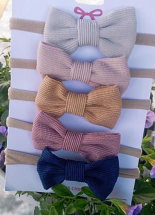 Пов'язка - бантик на голову дитяча