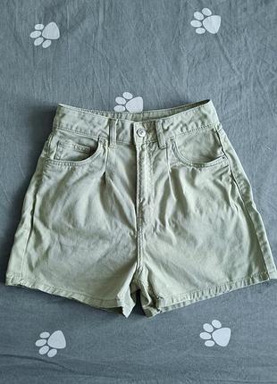Шорты h&m с высокой посадкой в идеальном состоянии