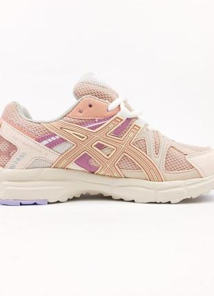 Жіночі текстильні кросівки asics gel kahana 8 white pink асікс гель кохана2 фото