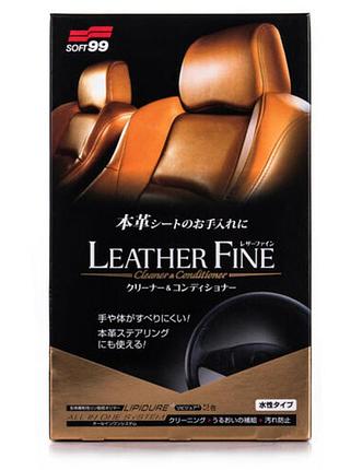 Soft99_leather fine_лосьон и кондиционер по уходу за кожей