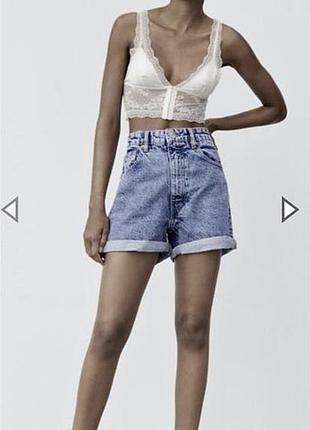 Шорти zara mom fit