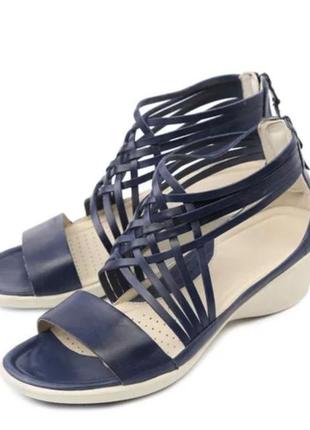 Шкіряні босоніжки ecco оригінал 26.5см устілка