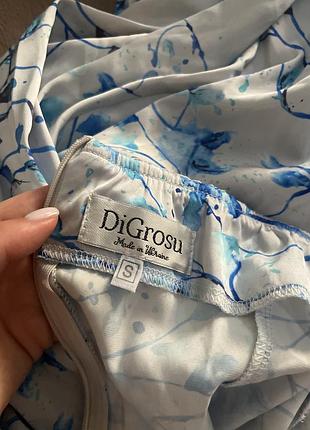 Шелковое макси платье украинского бренда digrosu в утонченный цветочный принт 😍