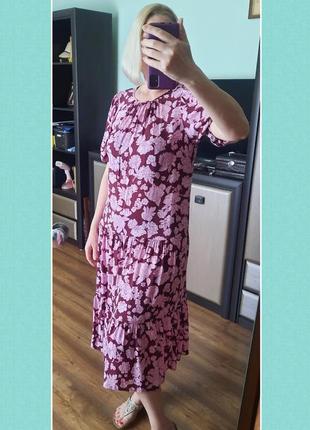 Платье из вискозы ярусами 12/14👗👠👜🎀🎀🎀🎀🎀