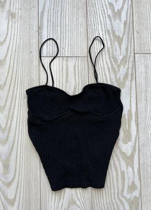 Майка на тонких бретельках zara