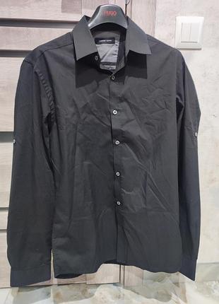 Сорочка чоловіча чорна 
selected homme
