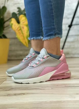 Кроссовки женские airmax серые/розовые1 фото