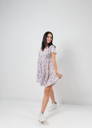 Літня сукня міні "flower" | норма і батал | розпродаж моделі