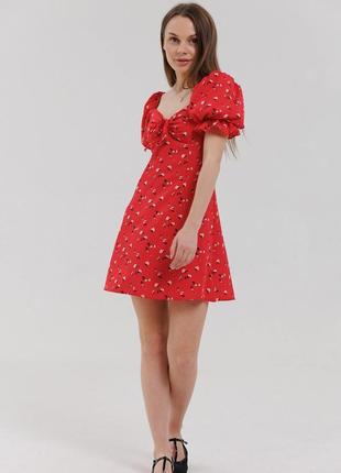 Подростковое платье для девочки размер 146, 152, 158, 164 красное