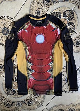 Мужская термокофта рашгард термуха лонгслив sondico iron man marvel