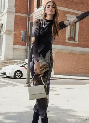 Макси платье сетка