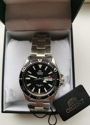Новые механичные часы дайверы orient kamasu mako 3i (сапфир) оригинал