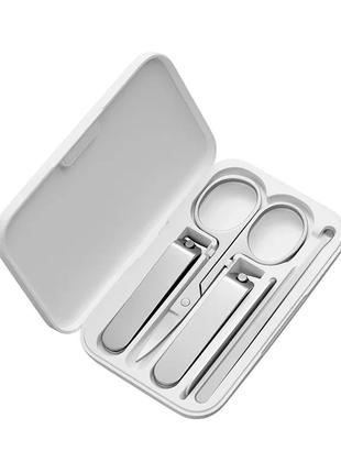 Манікюрний набір 5в1 xiaomi mijia nail clipper five piece set з ударостійким abs кейсом