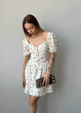 Сукня двошаровий муслін 100% бавовна коротка