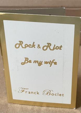 Franck boclet be my wife extrait de parfum 1,5ml