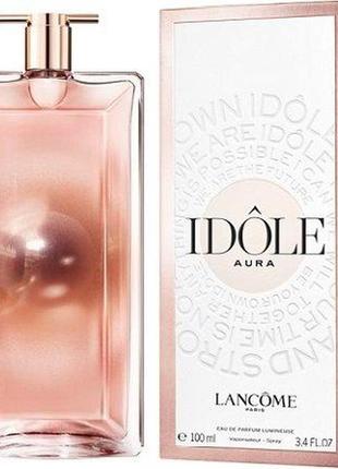 Lancome idole aura набор ( парфюмированная вода 50мл + миниатюра 5мл + лосьон для тела 50мл)