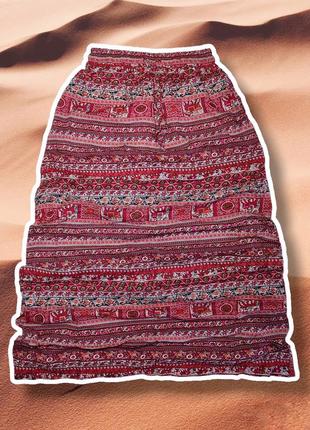 Хіппі спідниця, довга спідниця, етно