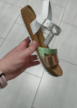 Босоножки женские стильные тренд кожа