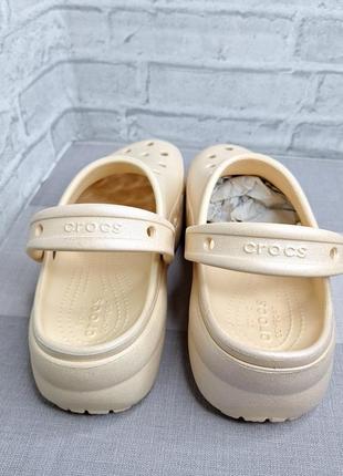 Сабо с глитерным напылением crocs  platform shimmer clogразмер 37-382 фото