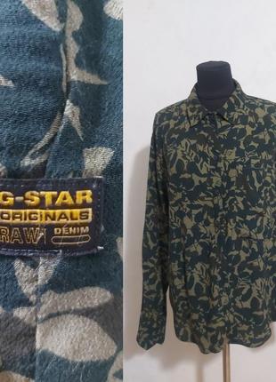 Рубашка в камуфляжный принт g star raw