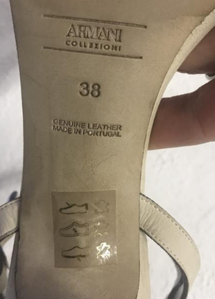 Кожаные босоножки armani, 38