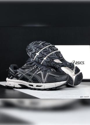 Чоловічі демісезонні кросівки  asics gel kahana 8 чорні з білим3 фото