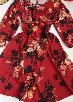 Летнее платье с цветочным принтом 52 50 размер новая yours london