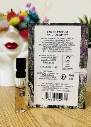 Оригинал пробник парфюмированная вода penhaligon`s portraits terrible teddy